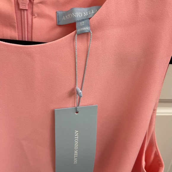 Antonio Melani Gracen Stretch Crepe Sleeveless Sheath Dress NWT Size 12 - Picture 4 of 5